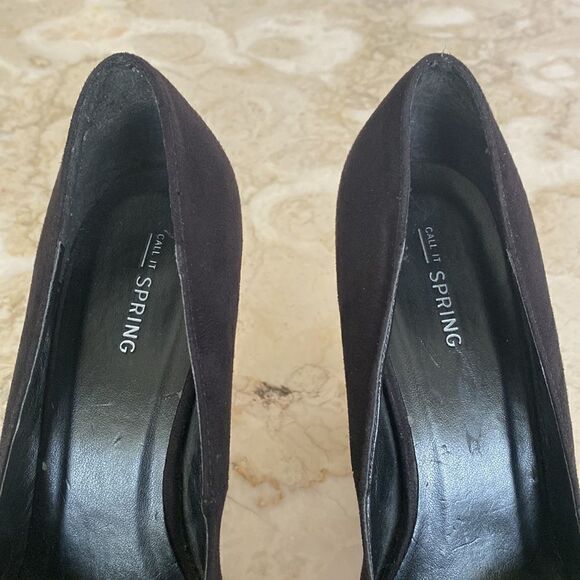 Call It Spring Platform Heels Red Black & Leopard Print - Picture 8 of 15